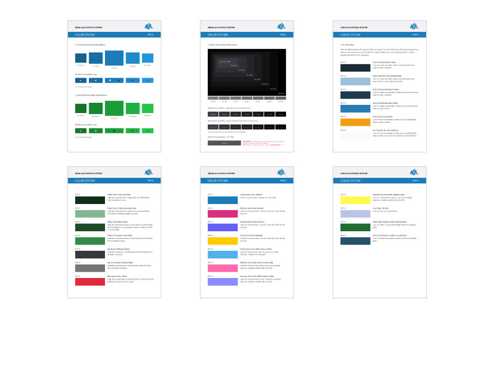 Himalaya's Color System Pages
